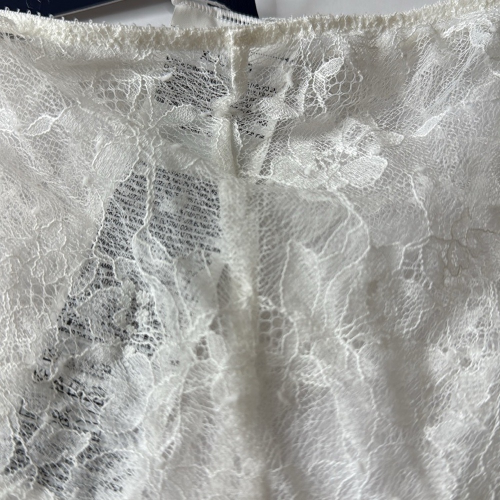 Polo Ralph Lauren Heritage Lace Tanga Panties Ecru XL - Picture 5 of 10